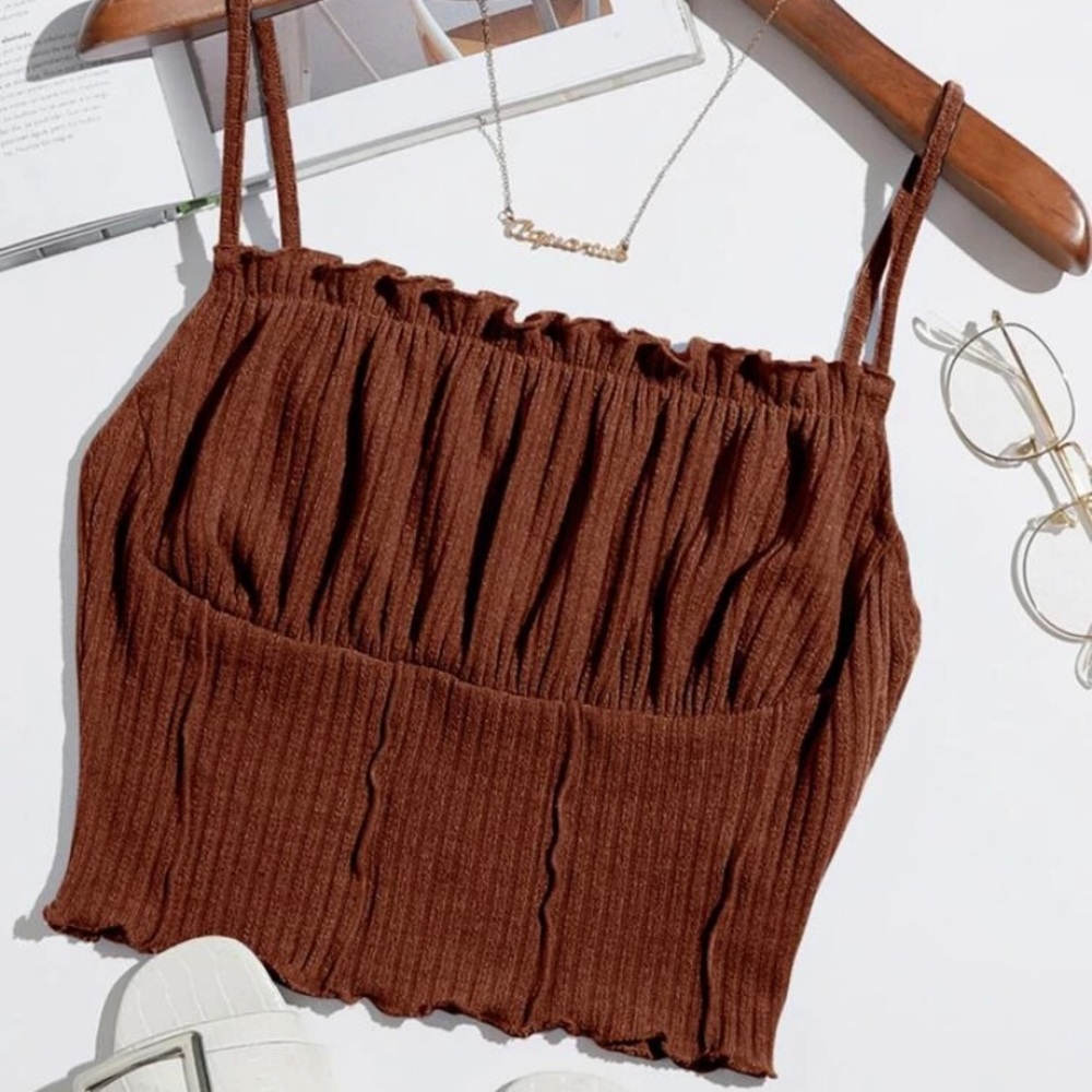 Ruffled crop top